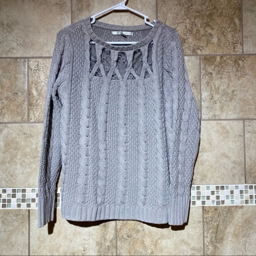 LC Lauren Conrad Cable Knit Sweater XL